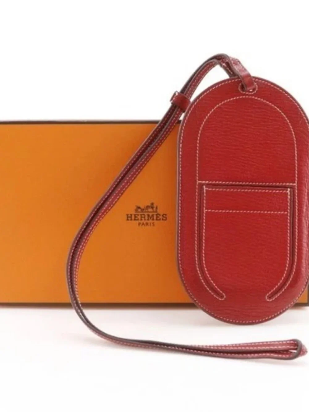 HERMES In the Loop to Go Smartphone case Shane Duncle Rouge de Coeur Red S...